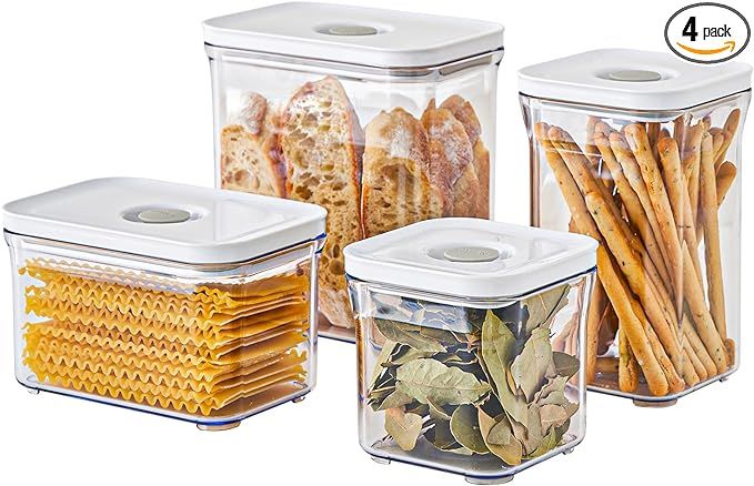 Premium Airtight Food Storage Containers 4-piece/Set, BPA Free, 100% Leak Proof, Keep food fresh ... | Amazon (US)