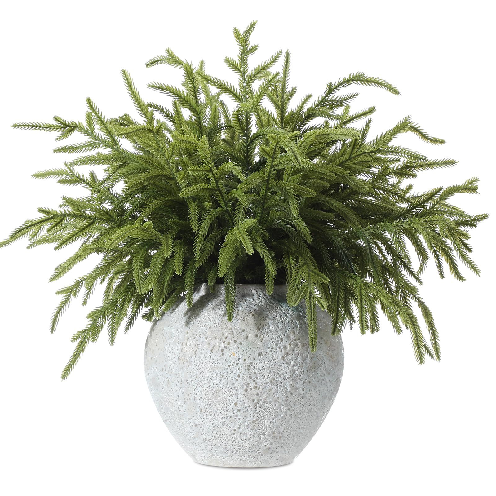 Giegxin 12 Pcs 19 Inch Real Touch Christmas Cedar Stem Modern Natural Bendable Artificial Greener... | Amazon (US)