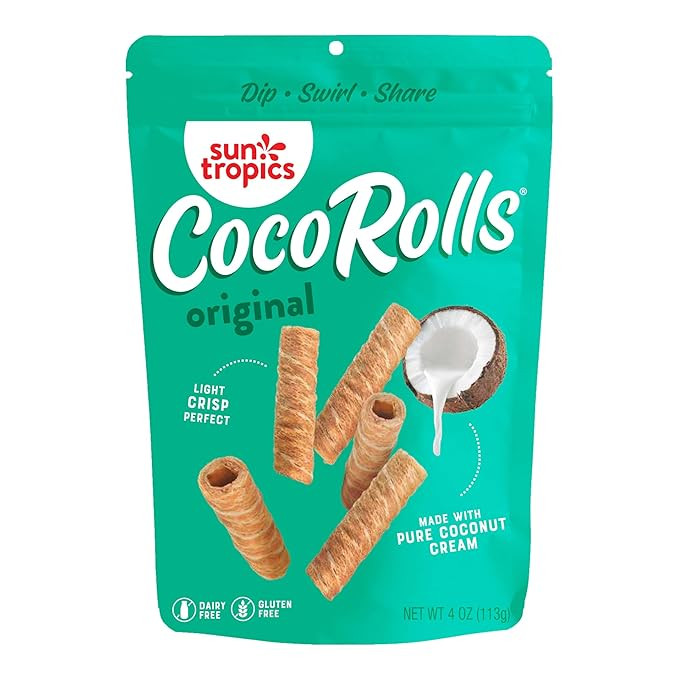 Sun Tropics CocoRolls Original Flavor- 6 count (4 oz each) | Crisp Rolled Wafer Cookies, Coconut ... | Amazon (US)
