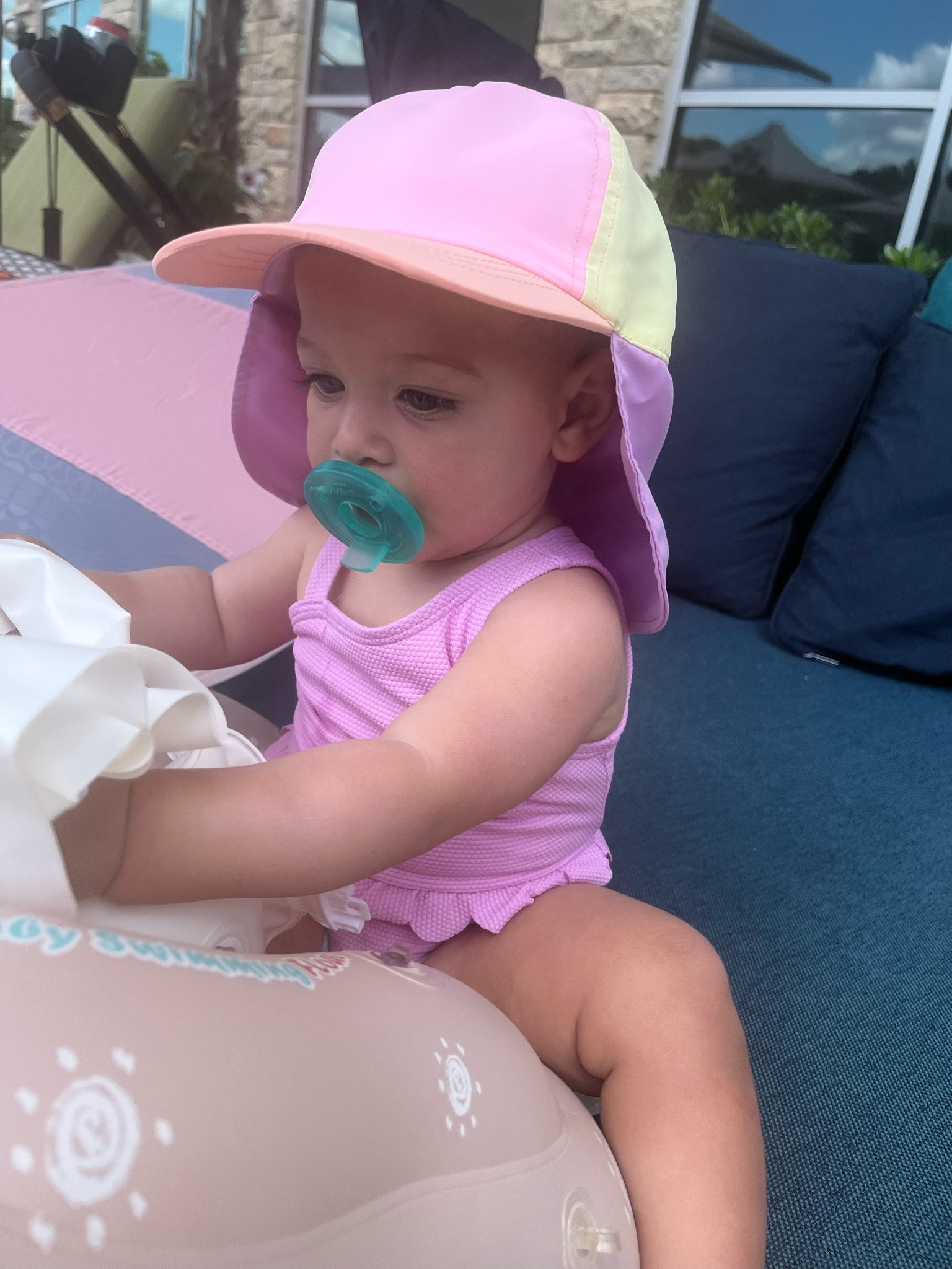 Cutest swim look for baby girl! 😎 all on sale at Target 🎯 