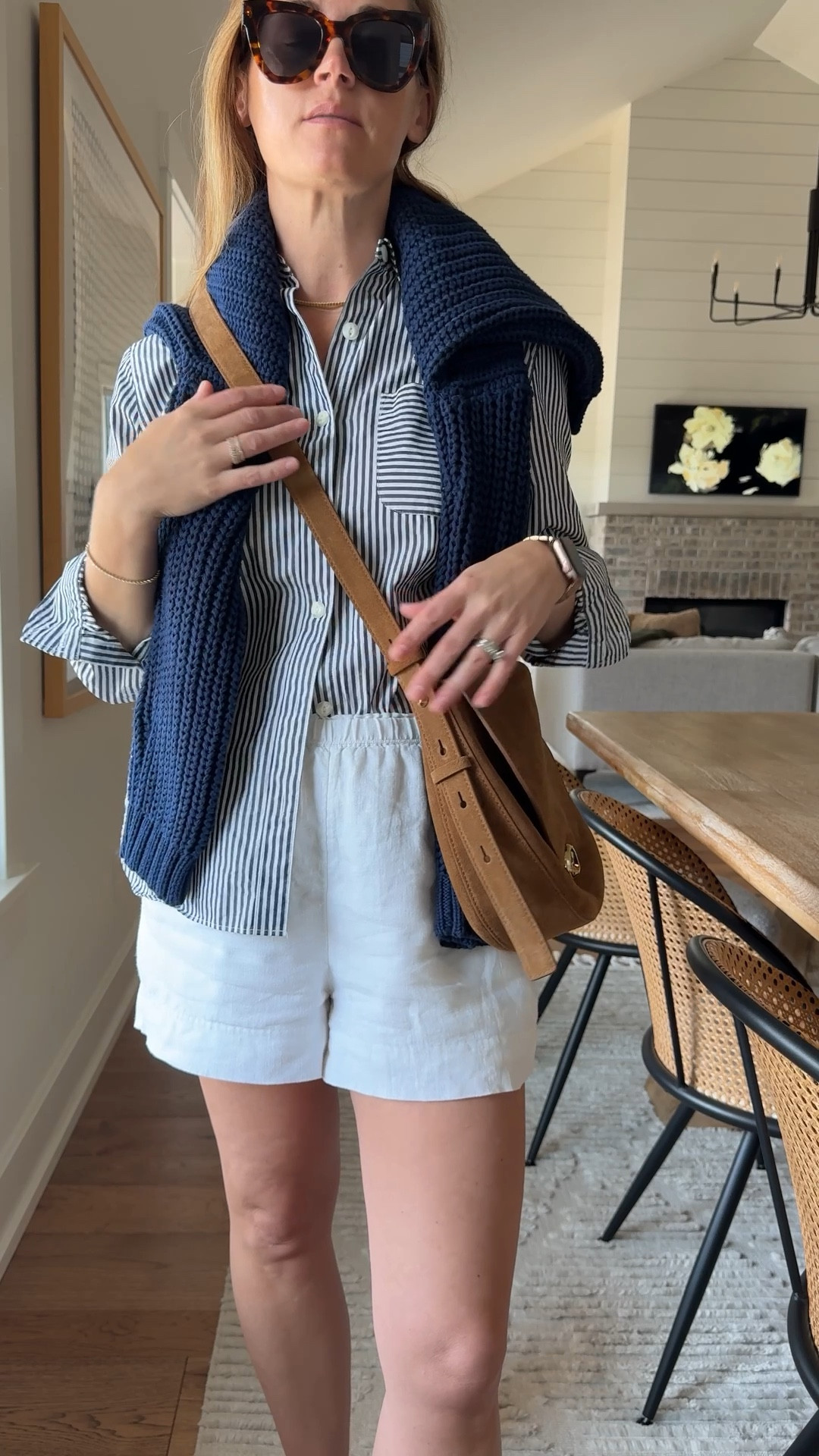 Top size small
Shorts size XS
Seater size small

#LTKSeasonal #LTKStyleTip #LTKOver40