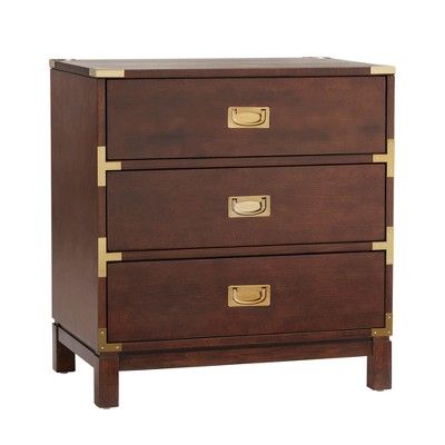 Borden Campaign 3-Drawer Nightstand - Inspire Q | Target
