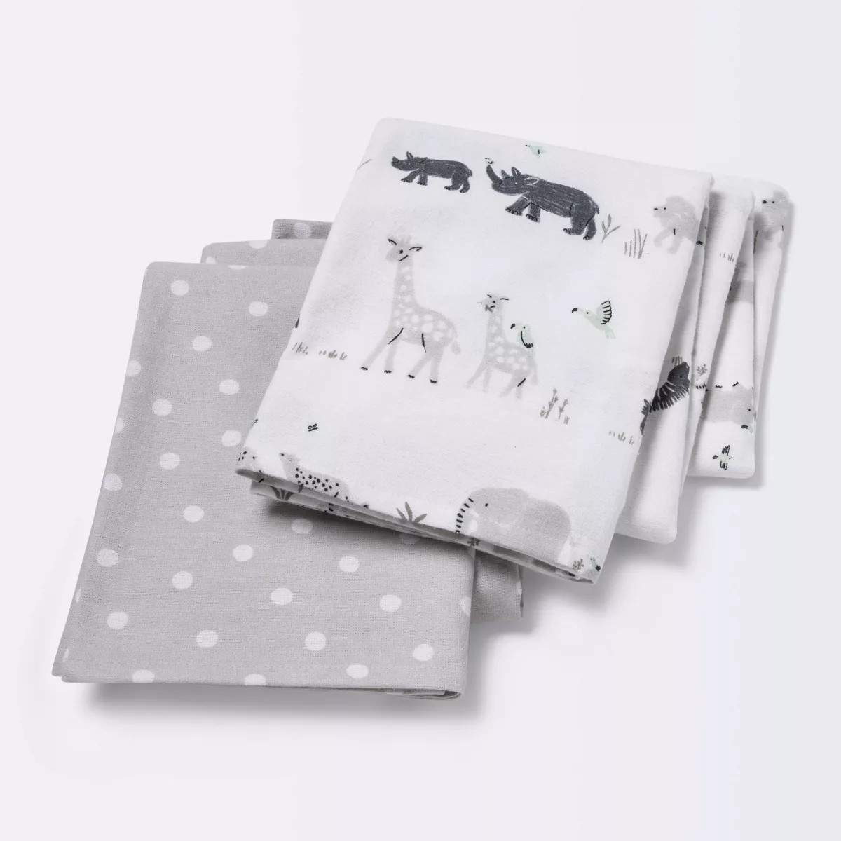 Flannel Blanket Larger Size 2pk - Cloud Island™ Two by Two Animals | Target