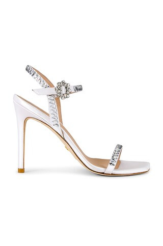 Stuart Weitzman Gemcut 100 Sandal in White from Revolve.com | Revolve Clothing (Global)