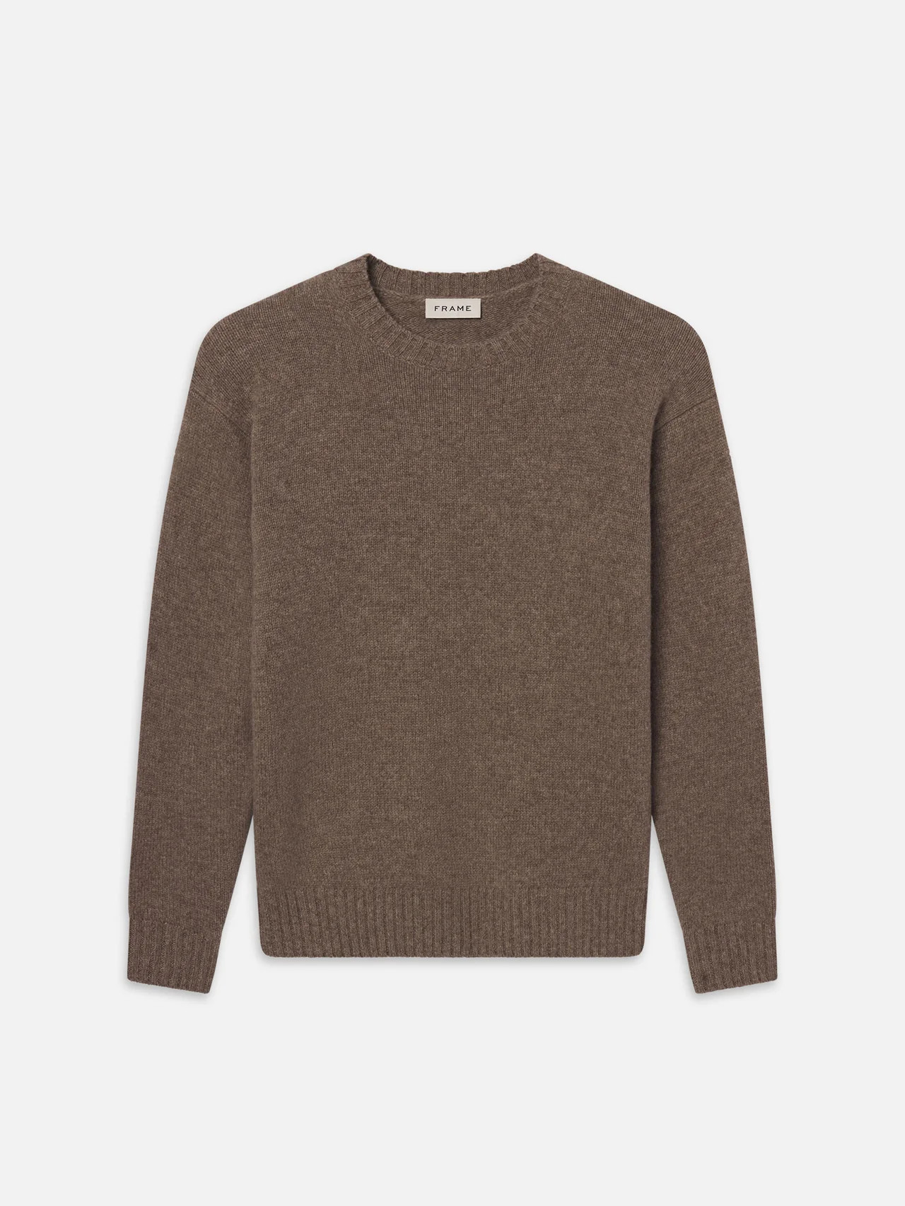 YAK BLEND SWEATER DARK TAUPE | Frame Denim