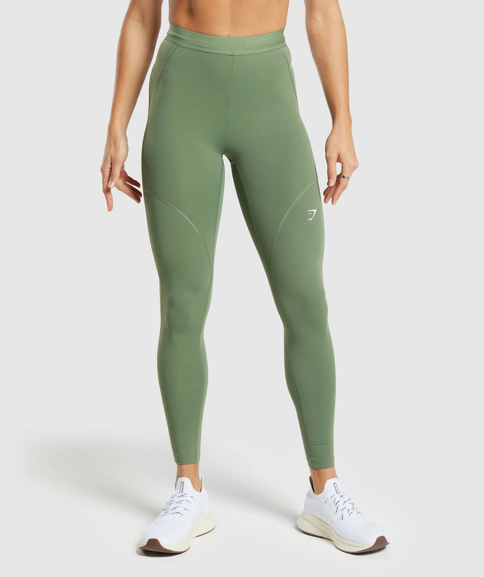 Gymshark Running Leggings - Force Green | Gymshark US