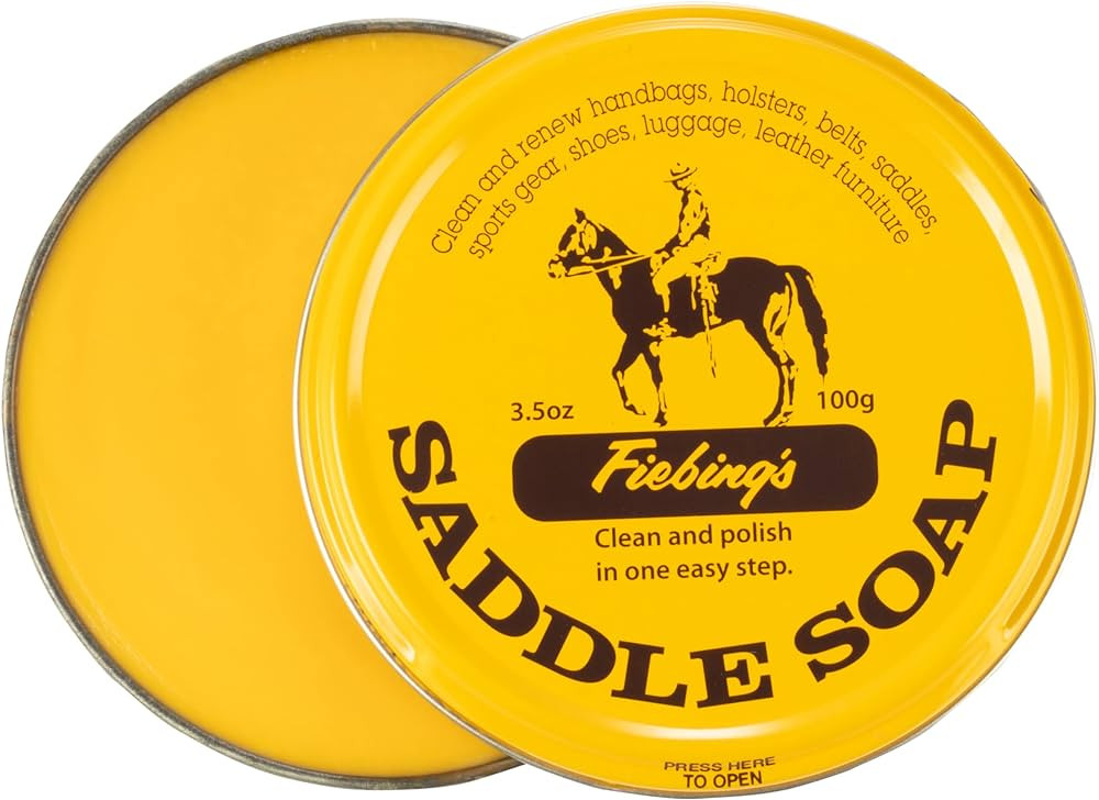 Fiebing's Yellow Saddle Soap for Leather (3.5 oz Tin) - Leather Cleaner & Conditioner to Soften, ... | Amazon (US)