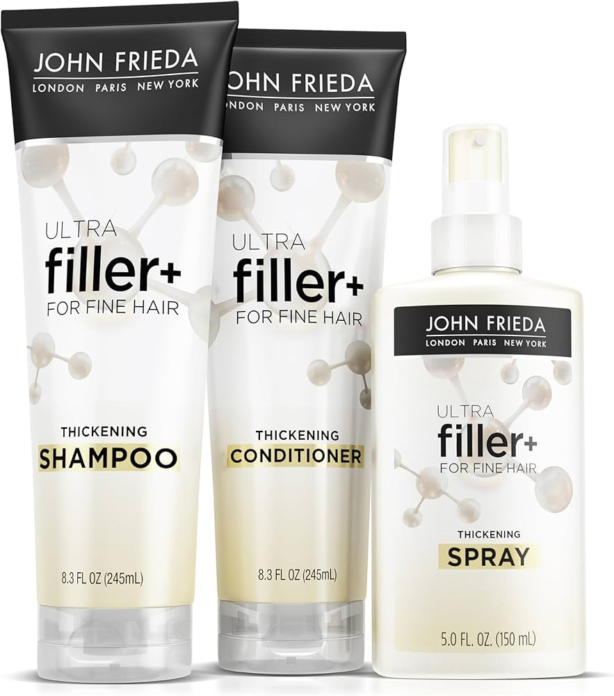 John Frieda ULTRAfiller+ Thickening Shampoo and Conditioner for Fine Hair, 8.3 Oz each + ULTRAfil... | Amazon (US)