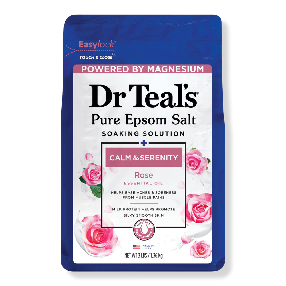 Dr Teal's Pure Epsom Salt Soak, Calm & Serenity with Rose Essential Oil | Ulta