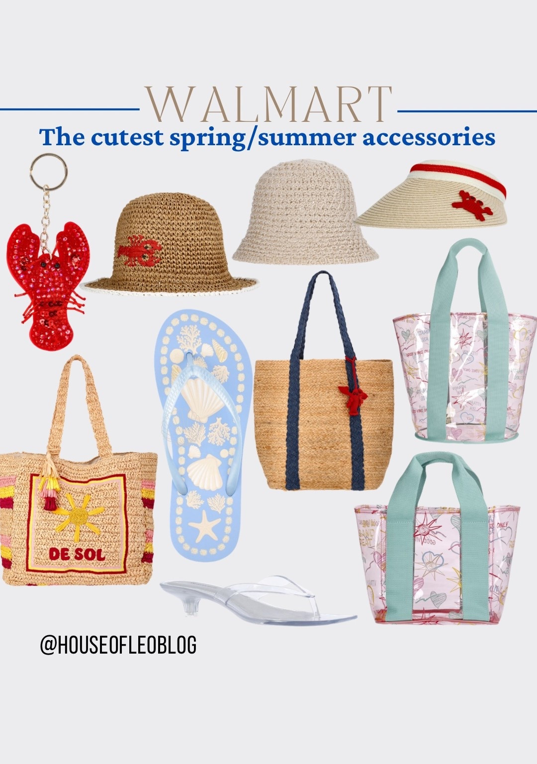 Walmart fashion, Walmart style, straw, hats, straw bags, beach bags, clear, sandals, flip-flops 