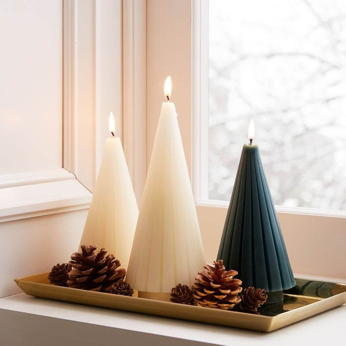 Fluted Tree Candles | West Elm (US)