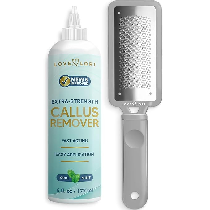 Foot Callus Remover Kit - Foot File & Callus Gel Feet Scrubber Dead Skin Scraper Bundle, 6oz | Amazon (US)