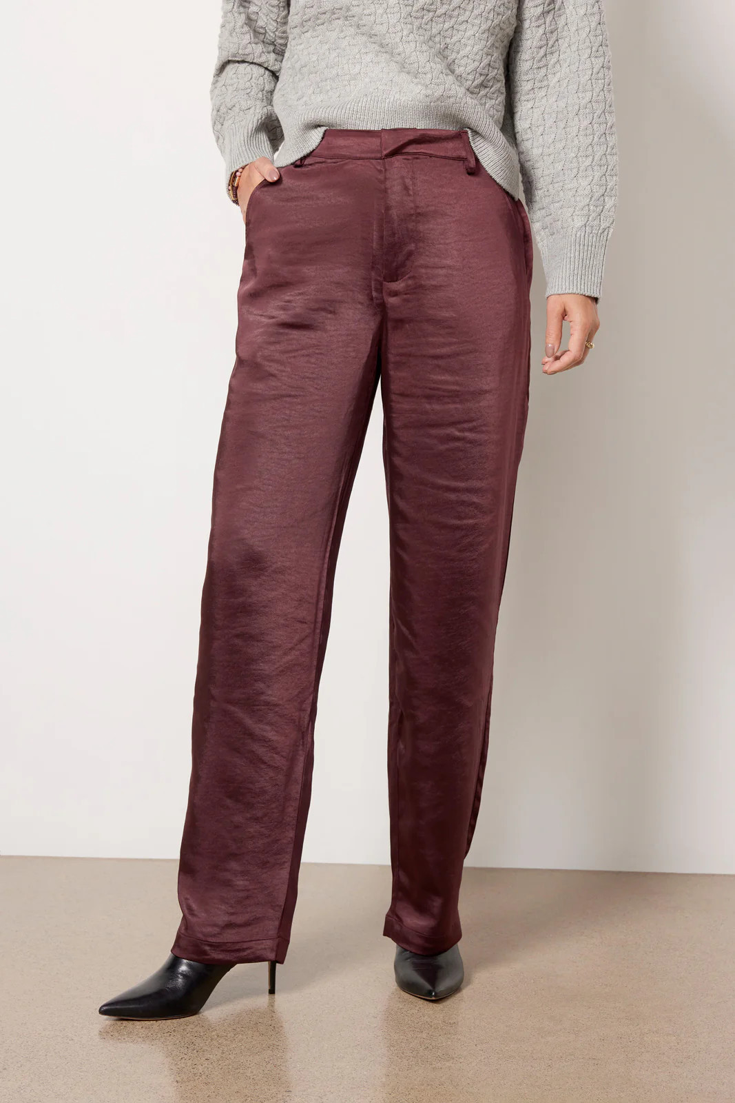 Satin Trouser | Evereve