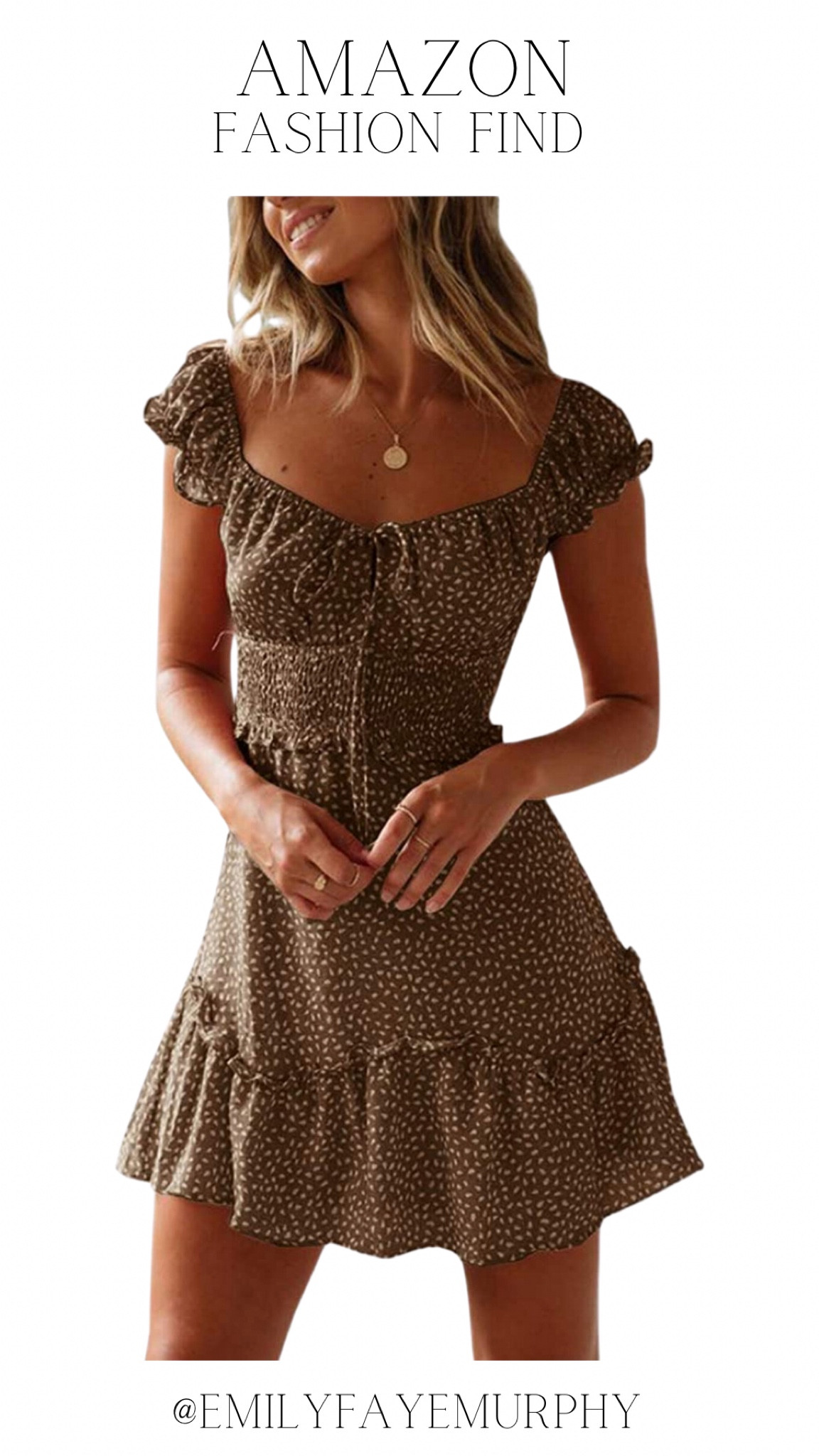 Summer Ruffle Sleeve Sweetheart Neckline Mini Dress 🤎 — Available in a variety of colors & prints. Shop this style & more.

Follow for fashion + family: @EmilyFayeMurphy 

#LTKshoecrush
#LTKSeasonal
#LTKitbag #LTKunder50
#LTKFind #LTKcurves
#LTKbaby #LTKwedding
#LTKsalealert #LTKFind
#LTKstyletip #LTKswim
#LTKtravel
#LTKunder100
#LTKmens #LTKfit
#LTKkids 
#LTKworkwear
#LTKhome #LTKbeauty
#LTKbump #LTKfamily
#LTKGiftGuide 

white dress // white dresses // Mother’s Day // country concert // sandals // wedding // wedding guest // spring // summer // trend // trending // trends // formal // evening // night out // dresses // Taylor Swift Concert // Amazon // affordable // sale // designer // home // home decor // cocktail dress // maternity // gift guide // gift ideas // raffia // straw // bags // purse // denim // white denim // trip // beach // vacation // bachelorette // nashville // Mexico // Florida // honeymoon // bride // bridesmaid // bridal // platforms // heels // sneakers // flats // jewelry // gold // pearl // jeans // jacket // tops // shorts // skirt // pants // set // loungewear // fitness // active // accessories // handbag // tote // swim // swimwear // swimsuit // rehearsal dinner // formal // black tie // classic // under 50 // under 100 // GRWM // date night // graduation // baby shower // bridal shower // beauty // makeup // hair // fashion // OOTD // travel // Nashville outfit // outdoor furniture // patio furniture // dupe // luxury // brand name // fine goods // save // dress // romper // Saks Fifth Avenue // Saks // Neiman Marcus // Bloomingdale’s // Nordstrom // Tuckernuck // Neimans // Shopbop // nursery // jeans // travel outfit // vacation outfit // summer outfit // Amazon Luxury Stores // Revolve // summer outfit 


home products//kitchen//kitchen products//cookware//coffee//home goods//home finds//home products//kitchen//kitchen products//cookware//coffee//home goods//home finds//bedding//bedroom//LTKHome//sale//deal//spring trends//home goods//sheets//
