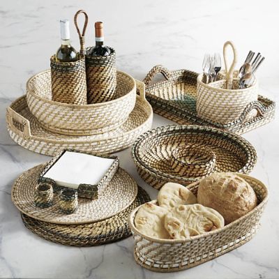 Rattan Nito Serving Collection | Frontgate | Frontgate
