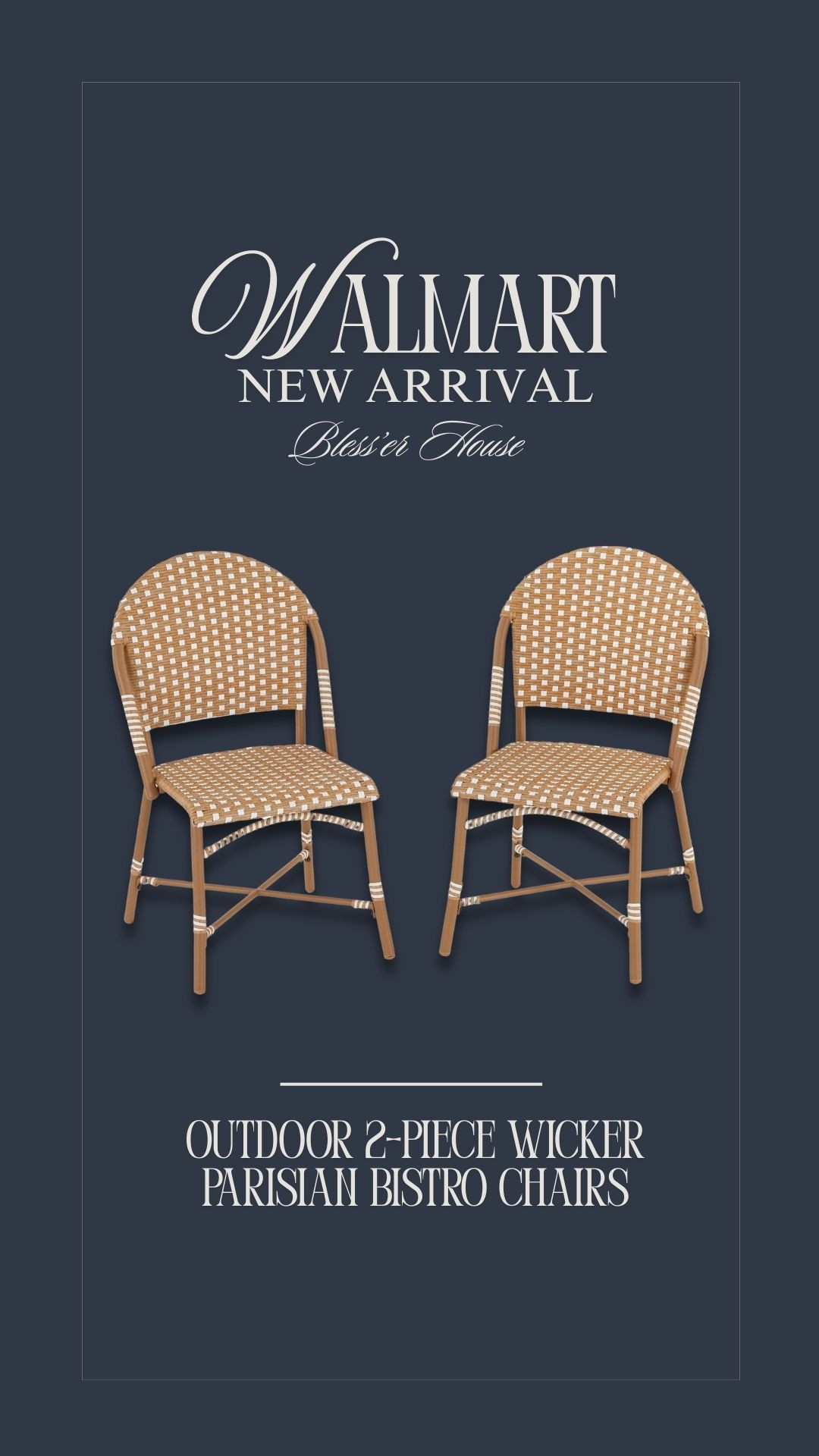 New outdoor bistro chairs!


Walmart, Better Homes & Gardens Lilah Outdoor 2-Piece Wicker Parisian Bistro Chairs, 

 #LTKHome