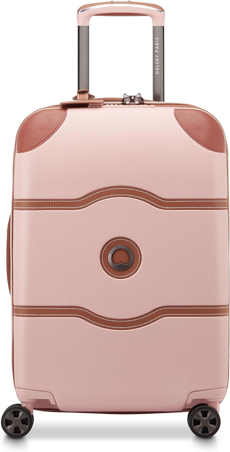 DELSEY PARIS Chatelet Air 2.0, 20 Inch Carry-On Plus Luggage, Blush Pink | Amazon (US)