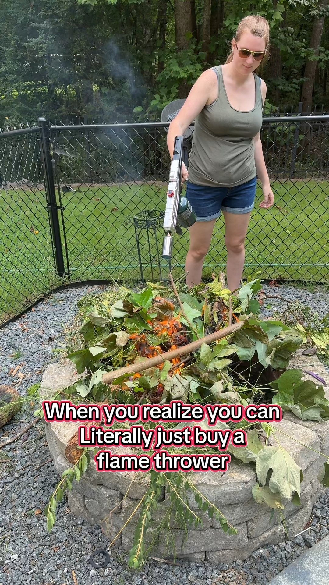 Flame throwing my weeds and leaves because I can. This flame torch is so cool! 

#LTKHome #LTKSeasonal #LTKFallSale