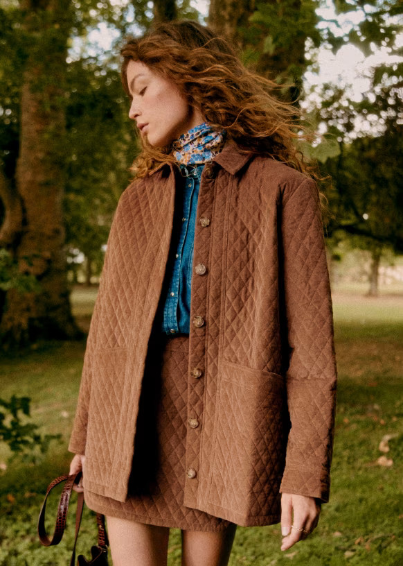 Jupe Tania - Camel - Sézane | Sezane Paris