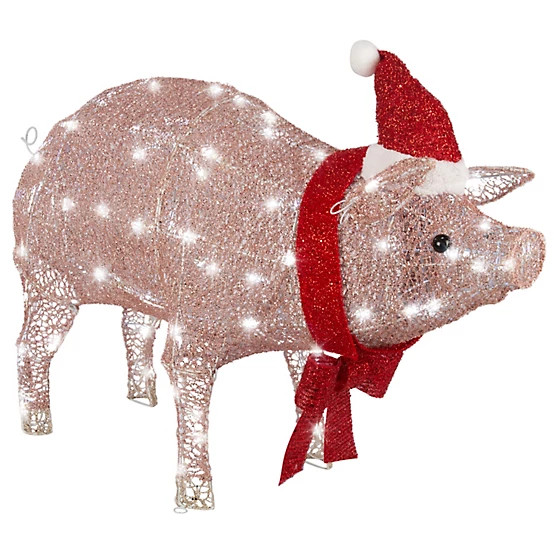 New!Gemmy  Lighted Shimmer Pig | Tractor Supply