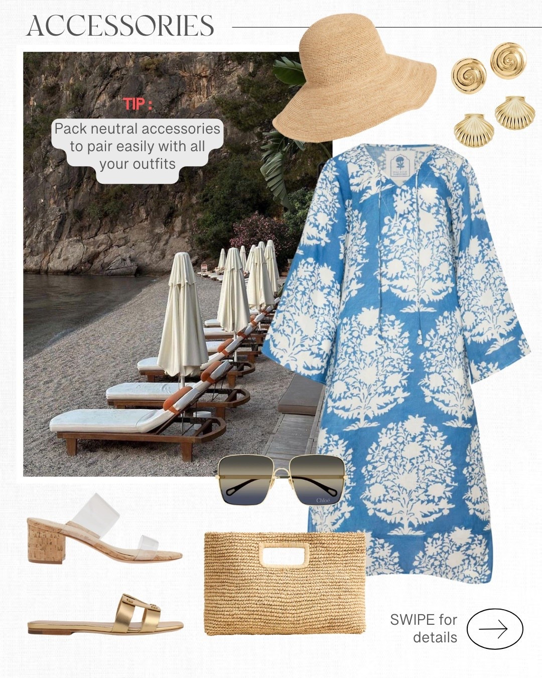 Packing tip: pack neutral accessories that pair easily with all of your outfits! ☀️💓

#LTKOver40 #LTKTravel #LTKSeasonal