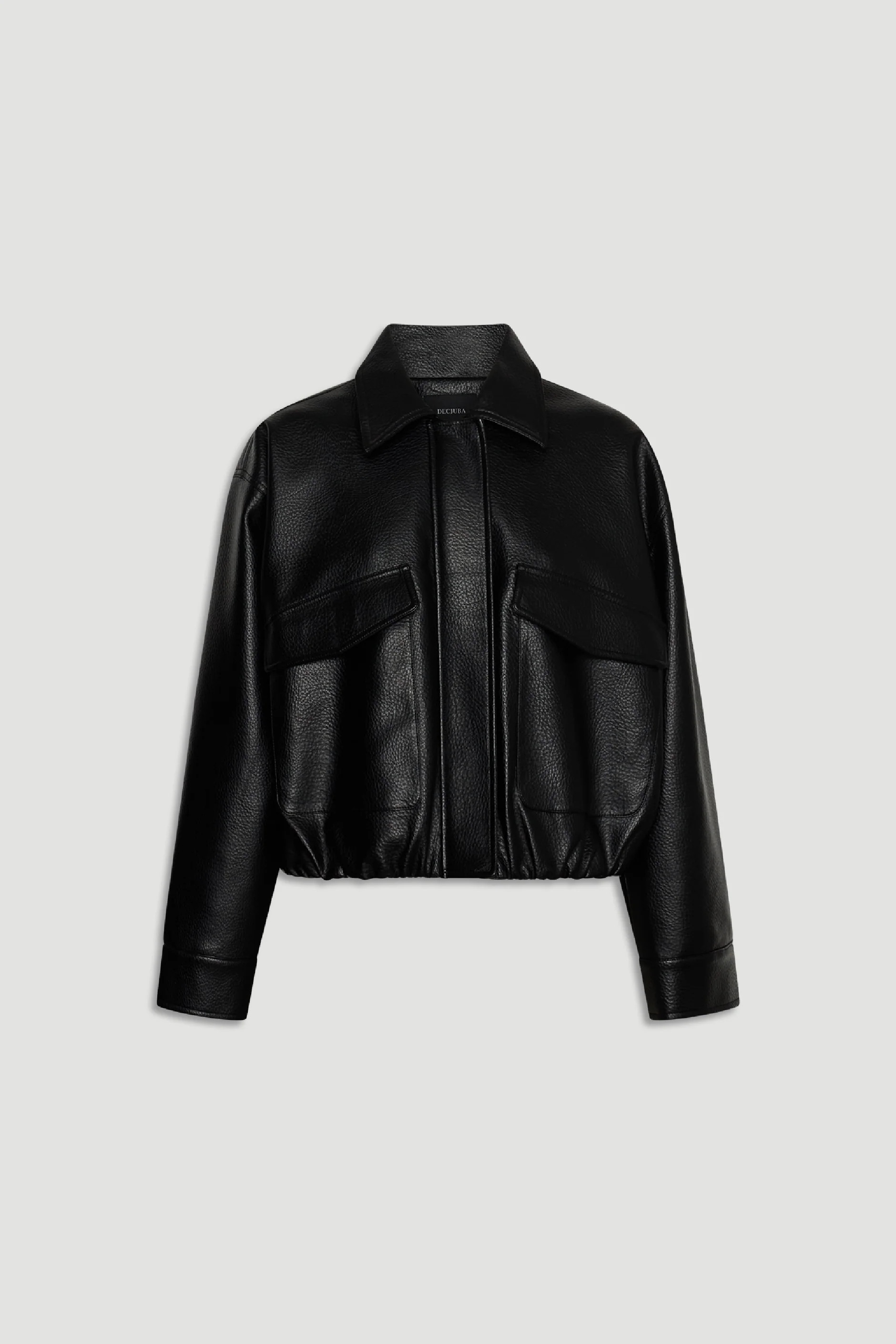 Reece Faux Leather Jacket - Black | DECJUBA