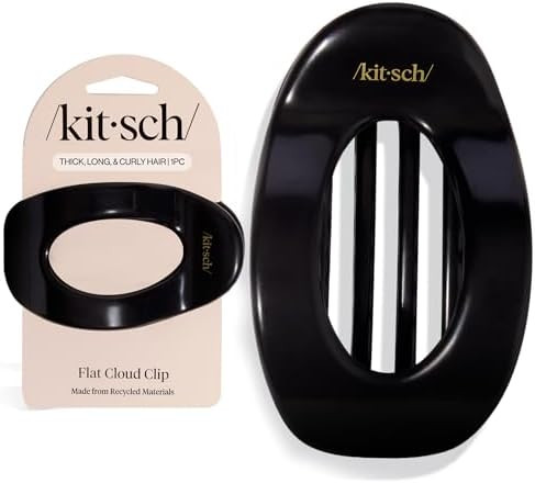 Kitsch Large Flat Claw Clips for Women - Stylish Flat Hair Clips, Strong Hold for Thick & Fine Ha... | Amazon (US)