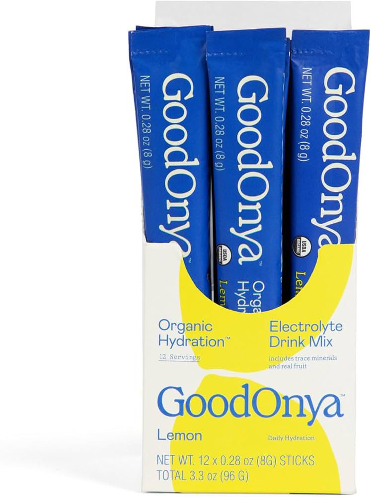GOODONYA Organic Hydration Electrolyte Drink Mix, Certified Organic Hydration Powder, Non-GMO, Bi... | Amazon (US)