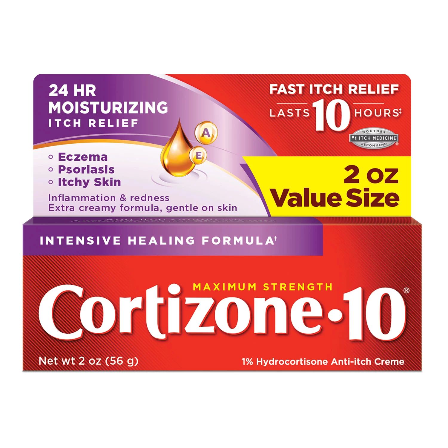 Cortizone 10 Intensive Healing Anti Itch Creme (2 Oz) | Walmart (US)