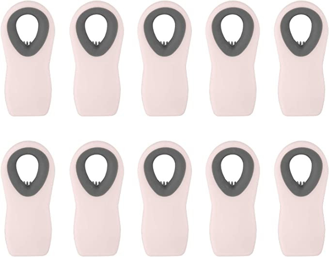 Cook with Color 10 Pc Bag Clips with Magnet, Food Clips, Chip Clips, Bag Clips for Food Storage w... | Amazon (US)