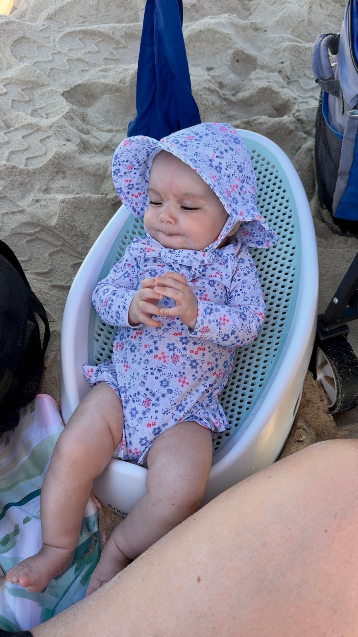 I used a bath seat for her beach chair it was perfect! 10/10 

#LTKSeasonal #LTKBaby #LTKFamily