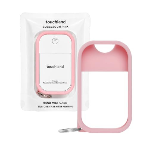 Touchland Silicone Hand Mist Case with Keyring, 1 FL OZ - Bubblegum Pink | Amazon (US)