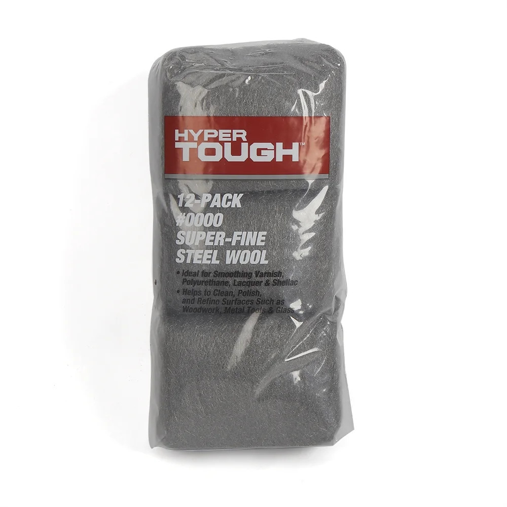 HyperTough #0000 Super Fine Steel Wool Cleaning Scrub Pads, 12-Pack | Walmart (US)