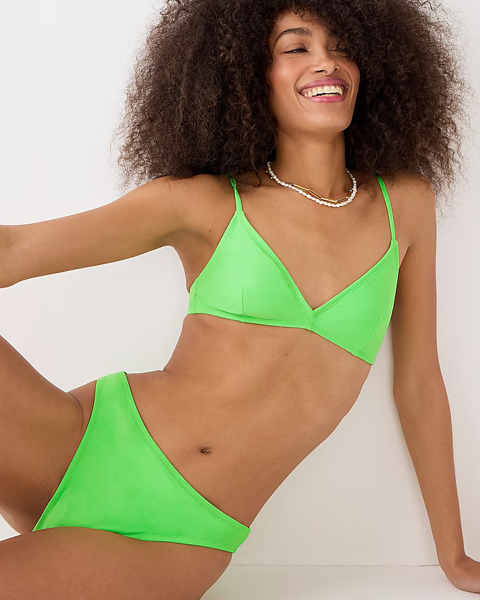 High-rise cheeky bikini bottom | J. Crew US