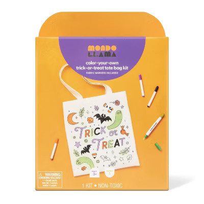 Halloween Craft Trick or Treat Bag Coloring Kit - Mondo Llama™ | Target