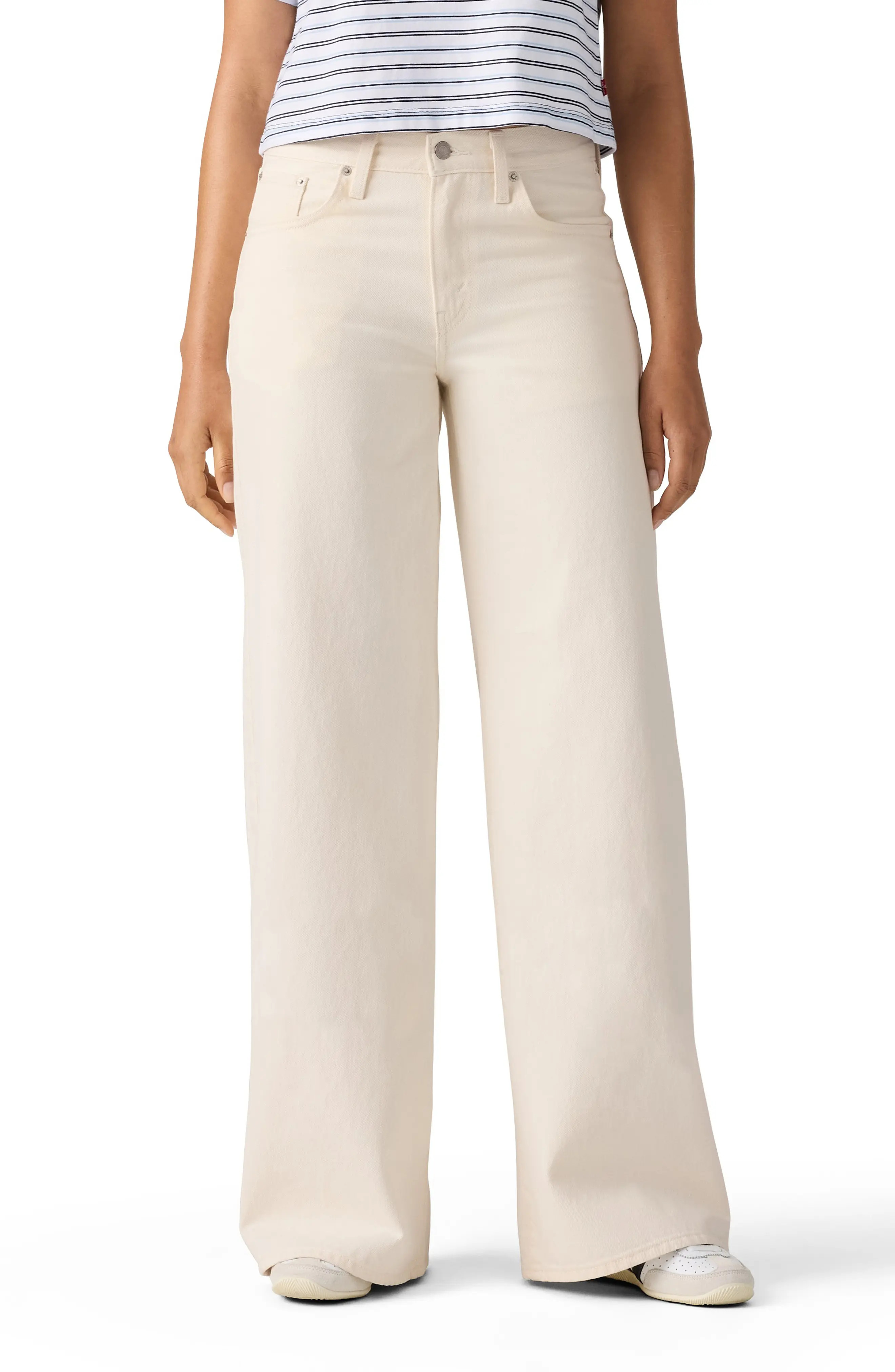 Levi's Middy Mid Rise Wide Leg Jeans in Snowing In La at Nordstrom Rack, Size 26 X 32 | Nordstrom Rack