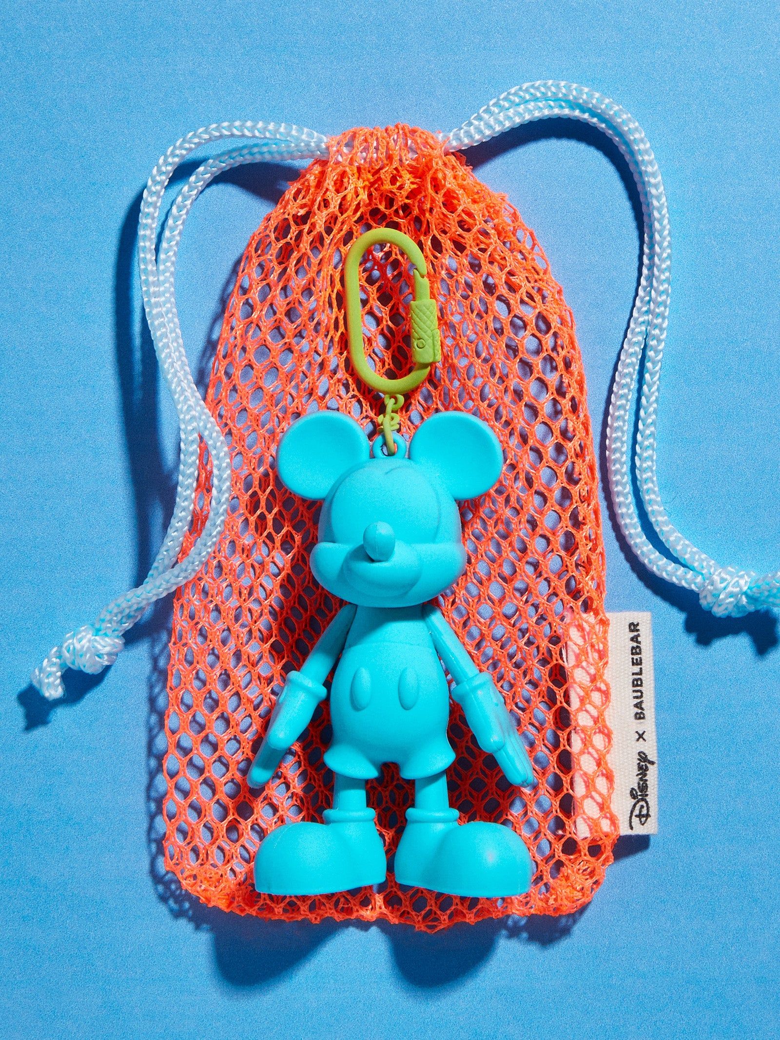 Sport Edition Mickey Mouse Disney Bag Charm - Cyan | BaubleBar (US)