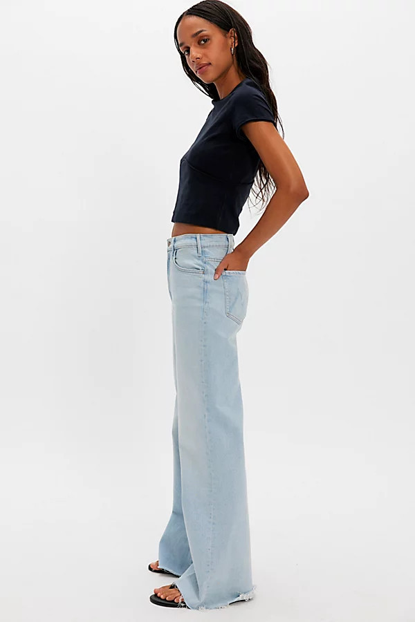 MOTHER The Hustler Roller Fray jeans | Free People (Global - UK&FR Excluded)