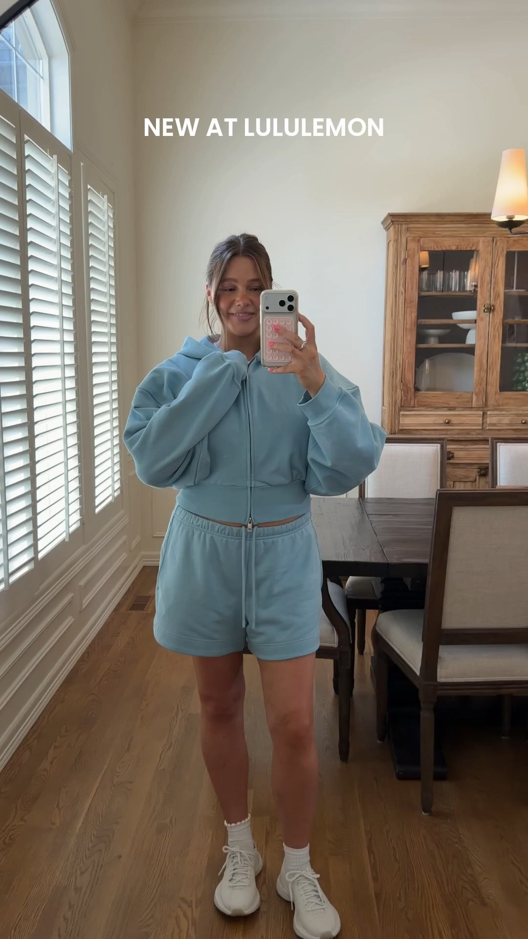 Obsessed with this French terry set!! Size large in shorts and jacket. Both run true to size with a slight oversized fit. Shorts are 3.5” inseam I’m 5’ 5” you could cuff for a shorter fit also! Sneakers true to size are super light and comfy #lululemon #lululemonpartner #ad

#athleisure #bresheppard #postpartum #matchingset

#LTKootd #LTKmomlife