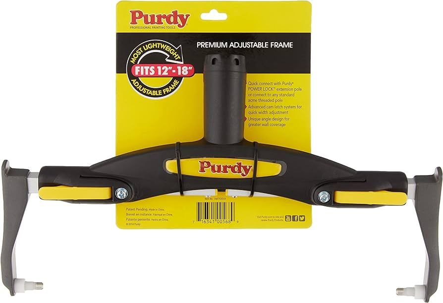 Purdy 14A753018 Adjustable Paint Roller Frame, 12-Inch to 18-Inch | Amazon (US)