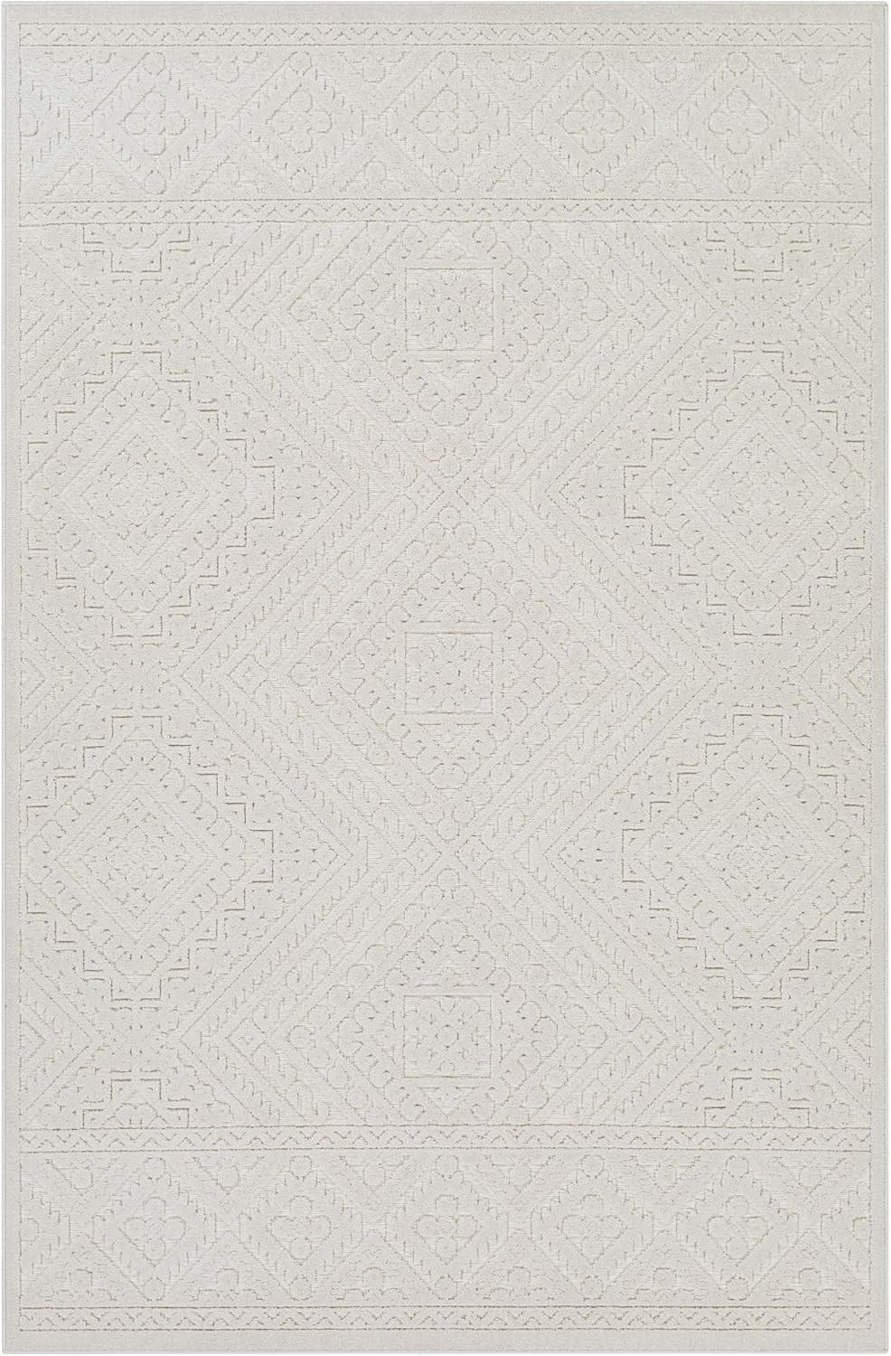 Artistic Weavers Ivor Outdoor Textured Area Rug,5'3" x 7'3",Cream | Amazon (US)