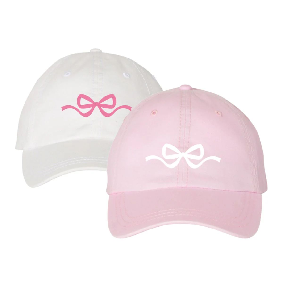 Embroidered Bow Baseball Hat | Sprinkled With Pink