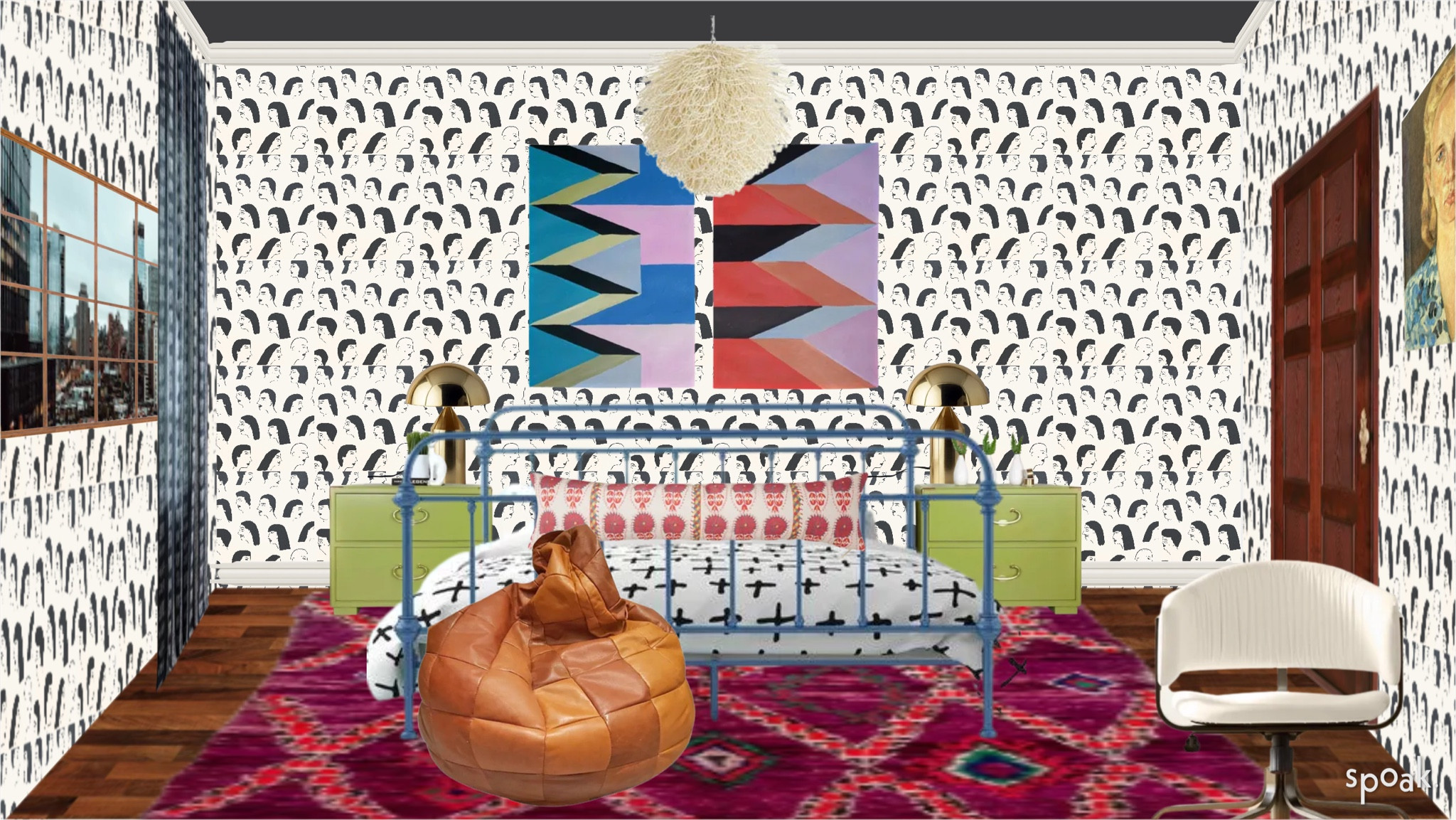 Sophisticated teen bedroom