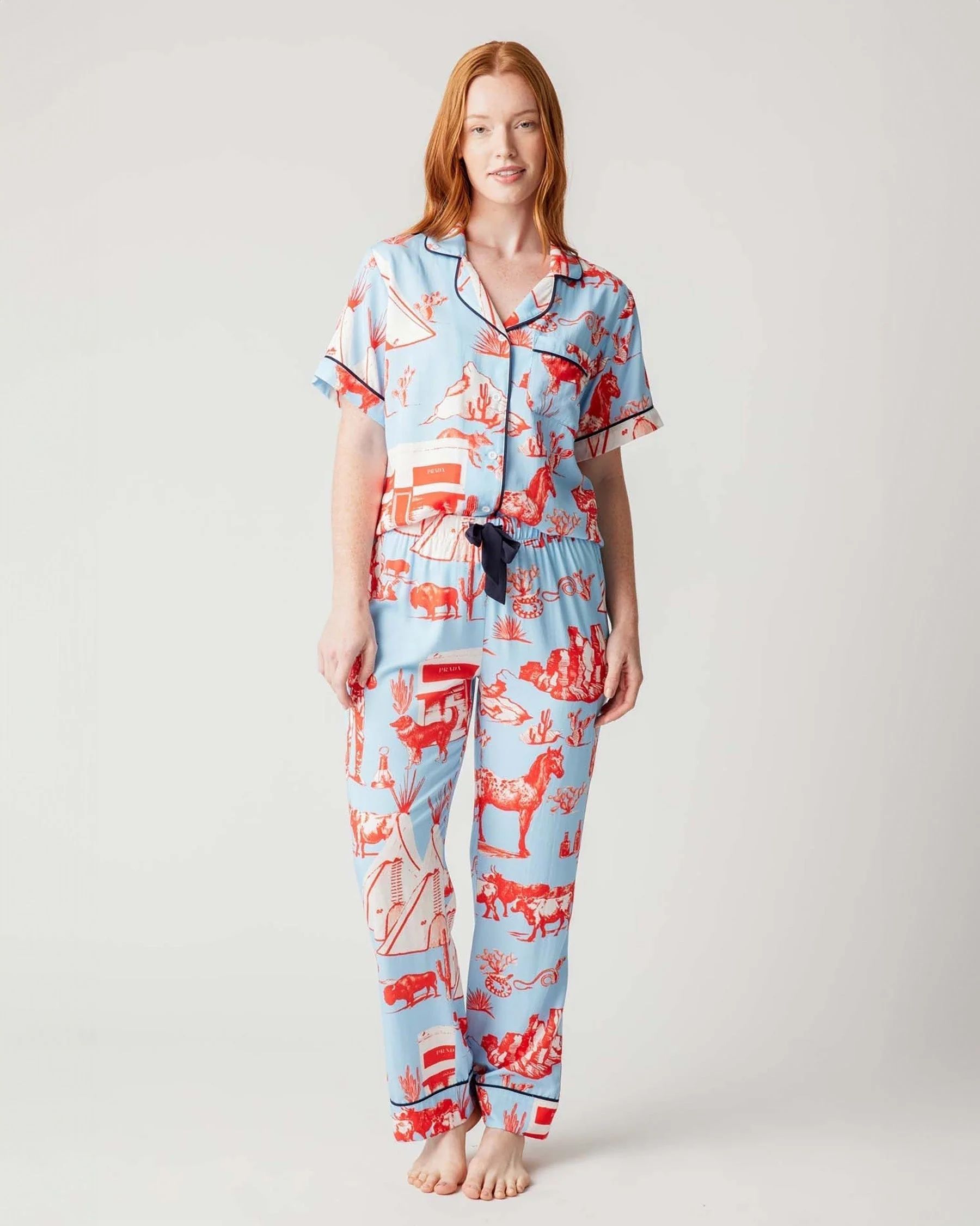 Marfa Toile Pajama Set | Colorful Prints, Wallpaper, Pajamas, Home Decor, & More | Katie Kime Inc