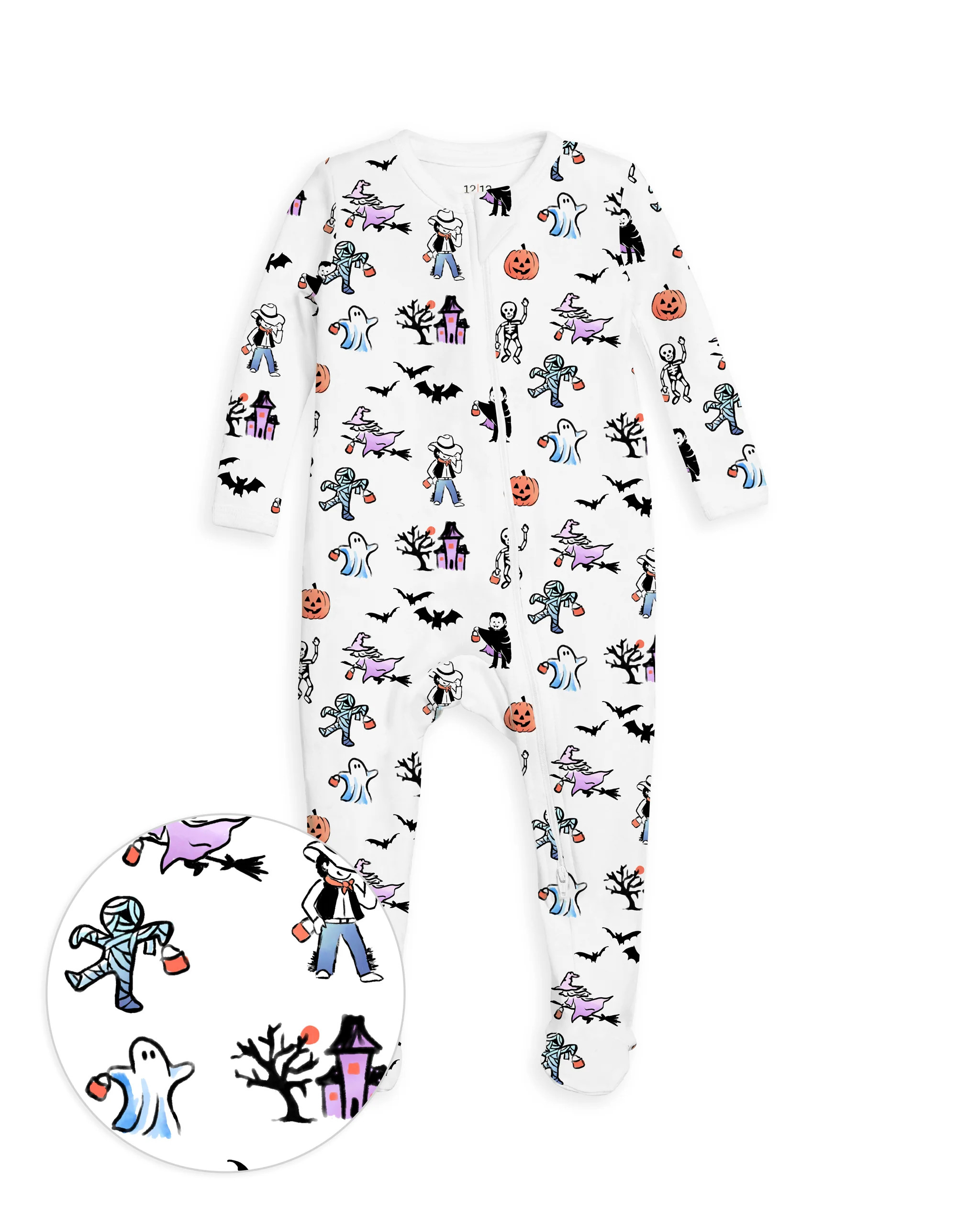 The Organic Zipper Footie | 1212