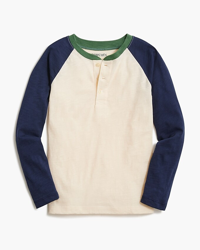 Boys' colorblock henley tee | J.Crew Factory