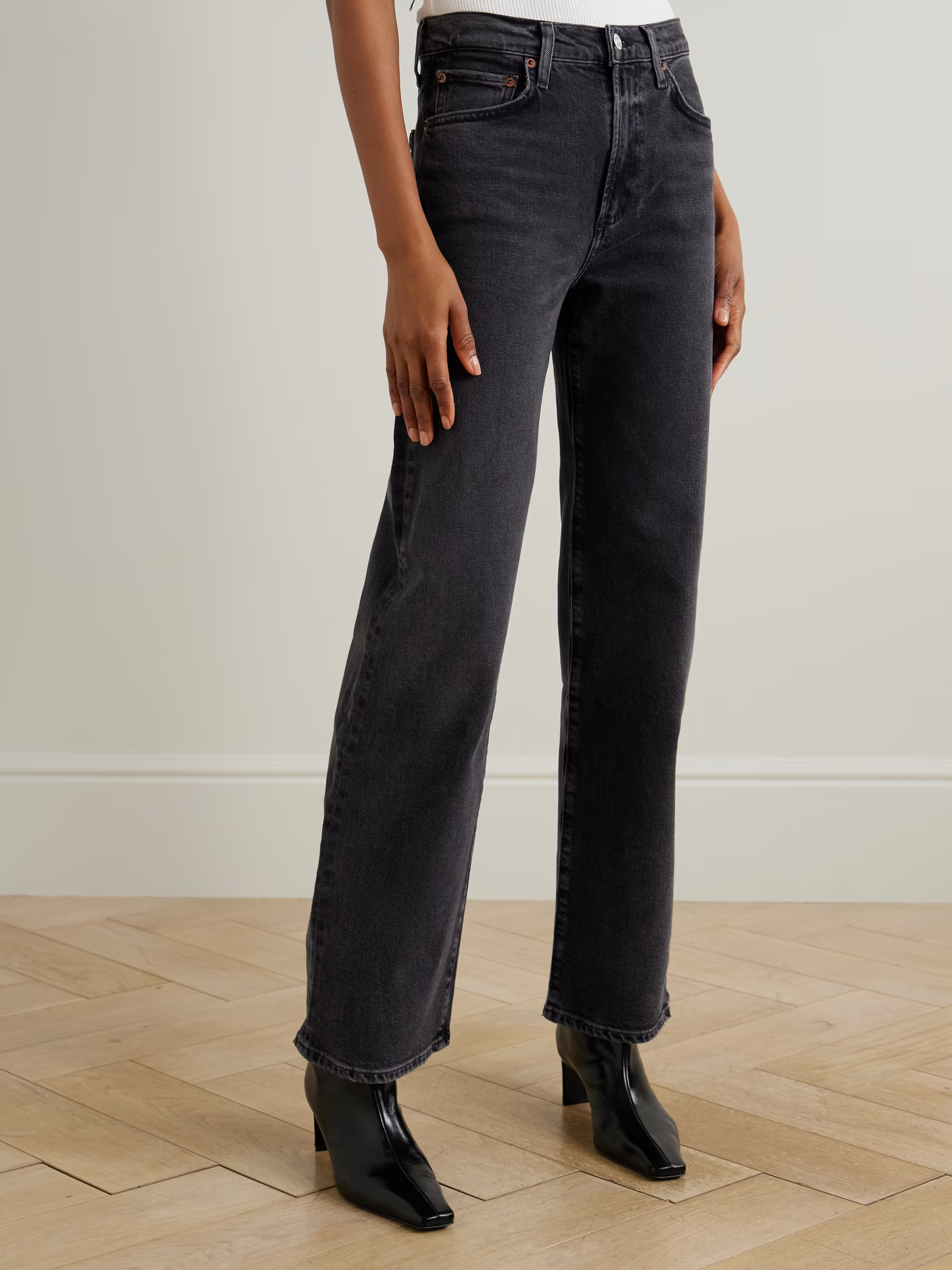 Harper mid-rise wide-leg jeans | NET-A-PORTER APAC