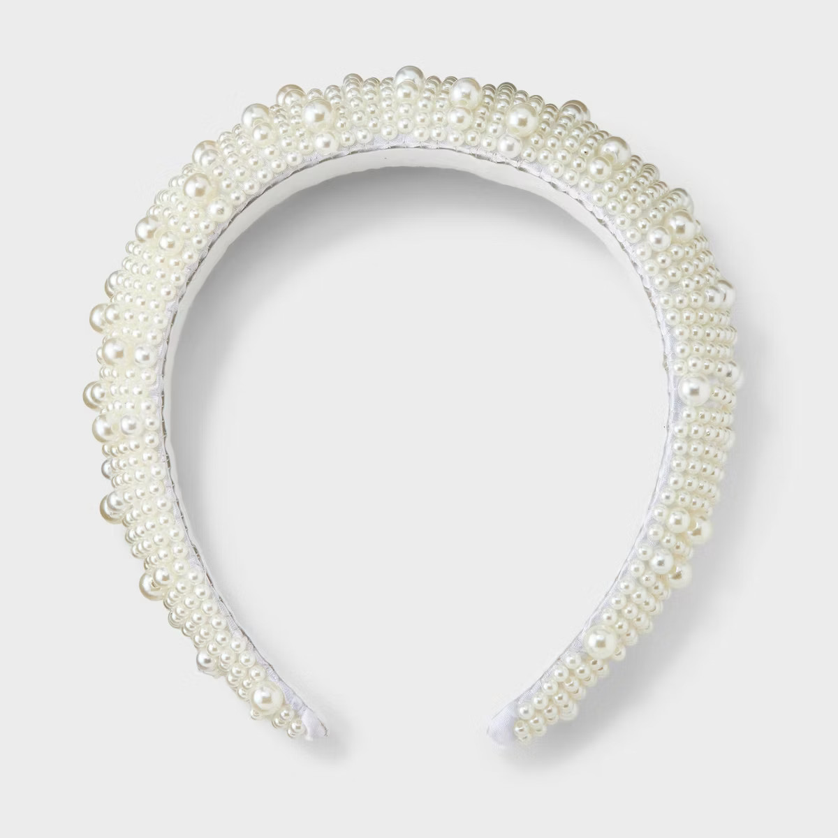 Padded Pearl Hair Headband - A New Day™ Ivory | Target