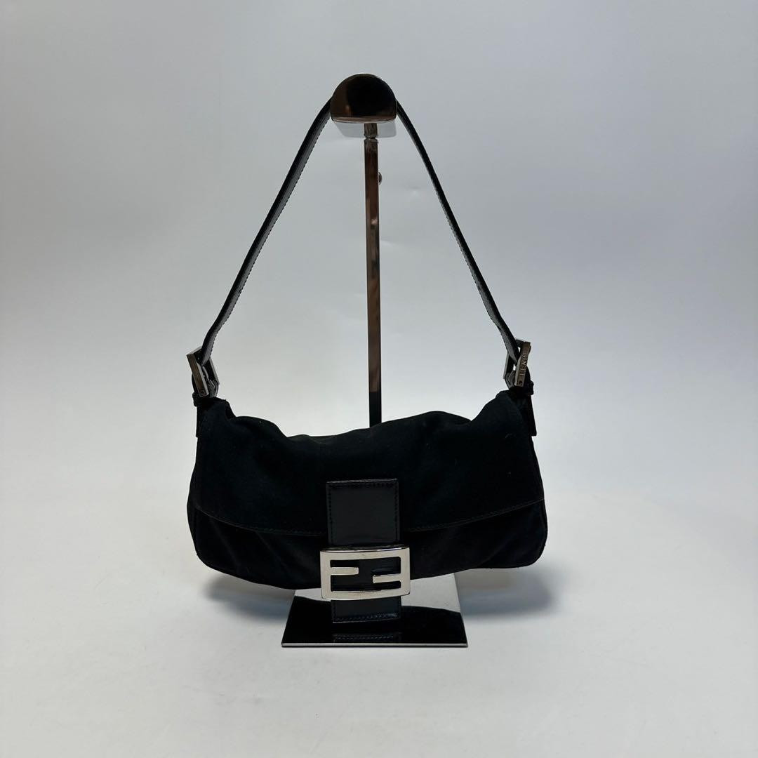 M90 Fendi Cotton Black Mamma Bucket Shoulder With Storage Bag | eBay US