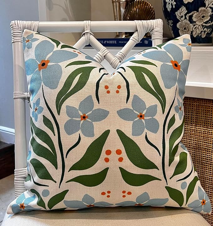 Jillien Harbor Coastal Grandmillennial Style Pillow Covers (Rosemary) | Amazon (US)